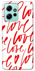 Чехол Love handwriting для Xiaomi Redmi Note 12 4G