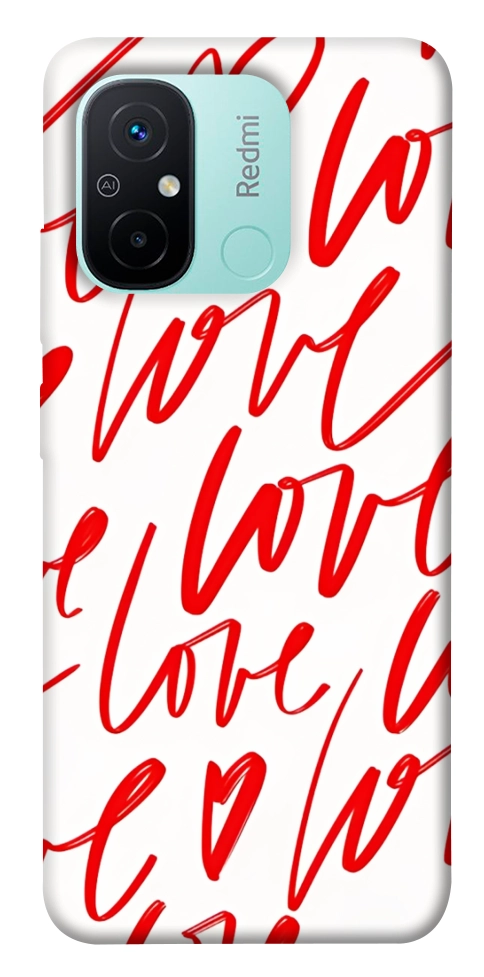 Чехол Love handwriting для Xiaomi Redmi 12C