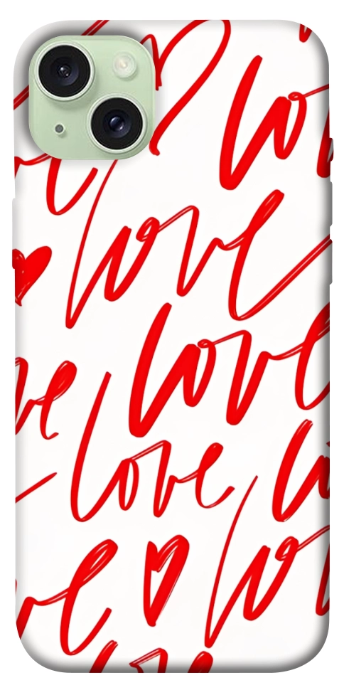 Чохол Love handwriting для iPhone 15 Plus