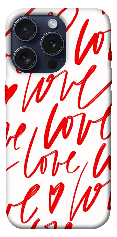 Чохол Love handwriting для iPhone 15 Pro