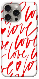 Чохол Love handwriting для iPhone 15 Pro Max