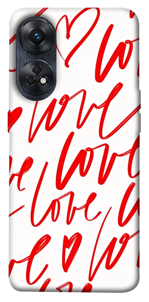 Чехол Love handwriting для Oppo Reno 8 T 4G