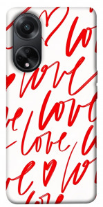 Чохол Love handwriting для Oppo A58 4G