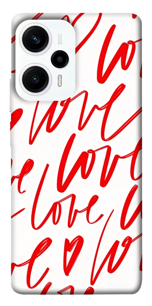 Чехол Love handwriting для Xiaomi Poco F5