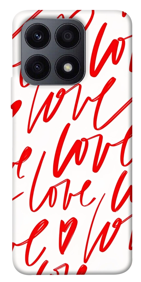 Чехол Love handwriting для Huawei Honor X8a