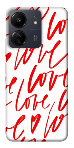 Чохол Love handwriting для Xiaomi Redmi 13C