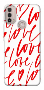 Чехол Love handwriting для Motorola Moto E30