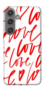 Чехол Love handwriting для Galaxy S24+