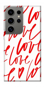 Чехол Love handwriting для Galaxy S24 Ultra