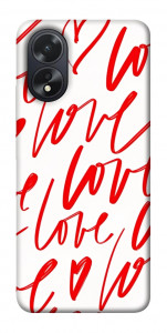 Чехол Love handwriting для Oppo A18