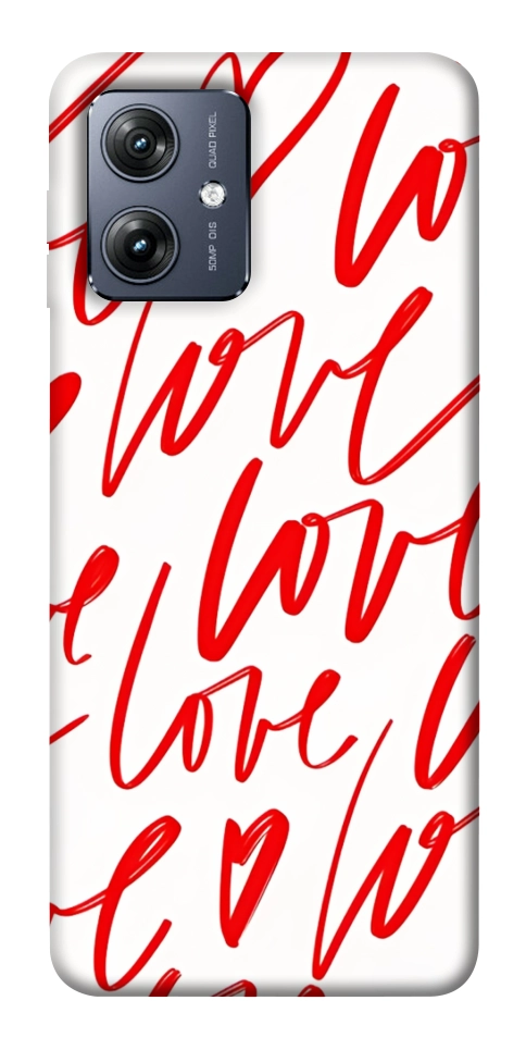 Чехол Love handwriting для Motorola Moto G54