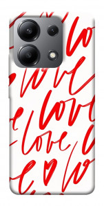 Чехол Love handwriting для Xiaomi Redmi Note 13 4G