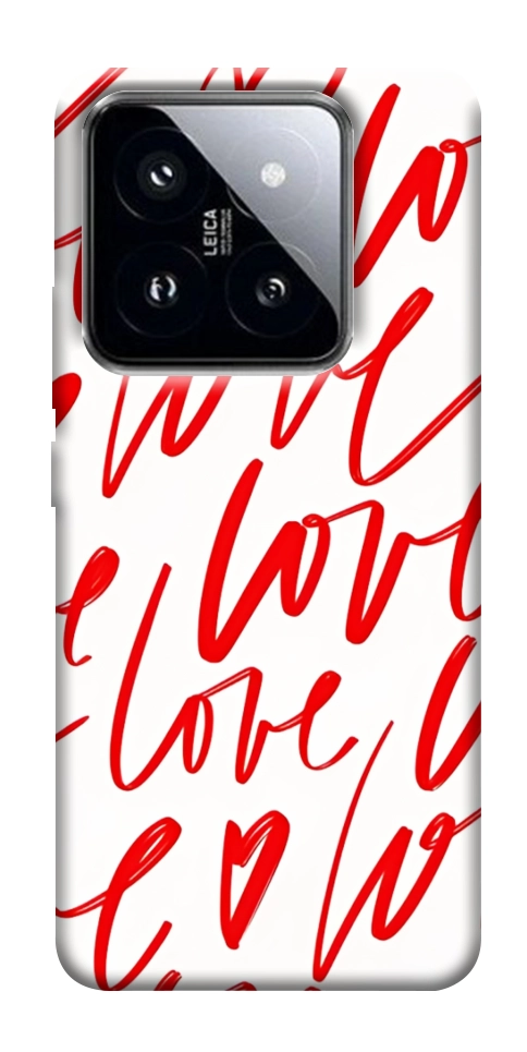 Чехол Love handwriting для Xiaomi 14 Pro