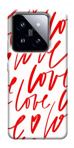 Чехол Love handwriting для Xiaomi 14 Pro