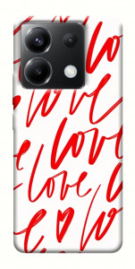 Чехол Love handwriting для Xiaomi Poco X6