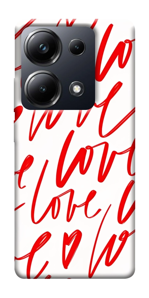 Чехол Love handwriting для Xiaomi Poco M6