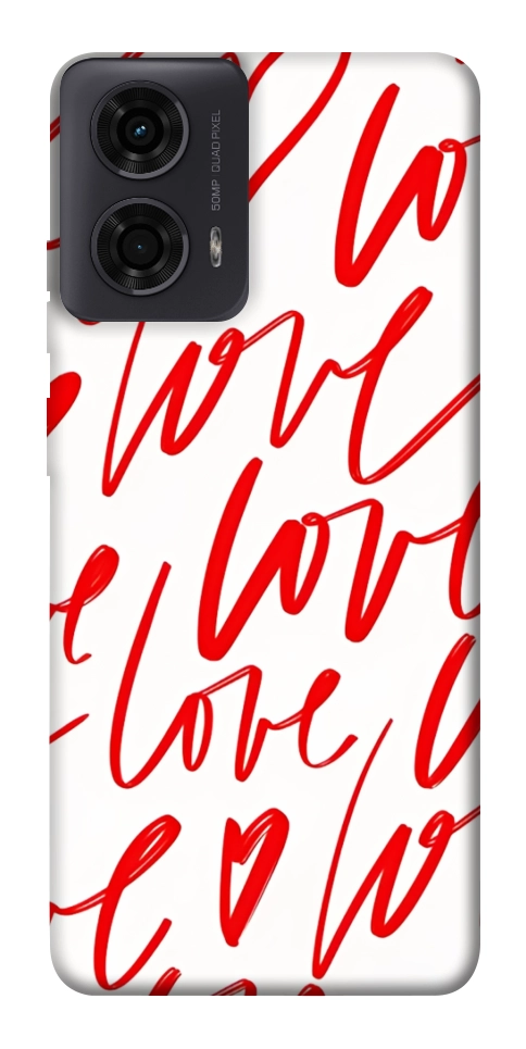 Чехол Love handwriting для Motorola Moto G04