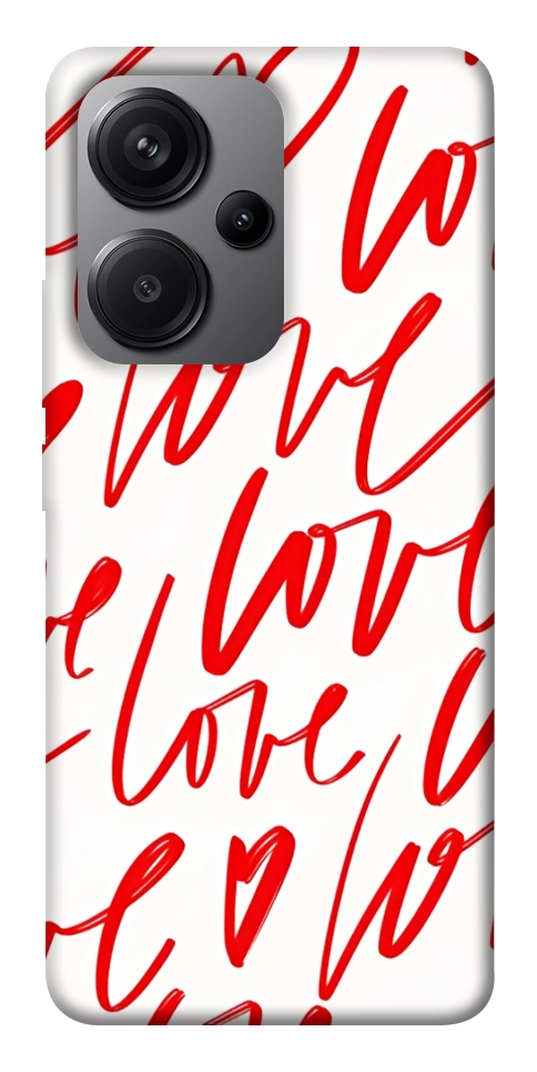 Чехол Love handwriting для Xiaomi Redmi Note 13 Pro+