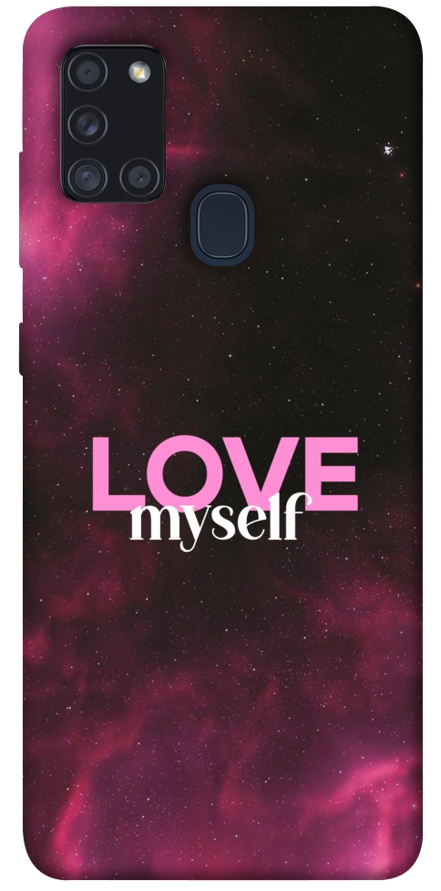Чехол Love myself для Galaxy A21s (2020)