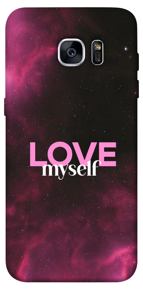 Чохол Love myself для Galaxy S7 Edge
