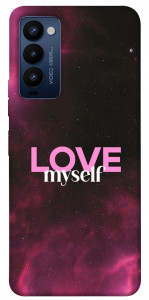 Чохол Love myself для Tecno Camon 18 P