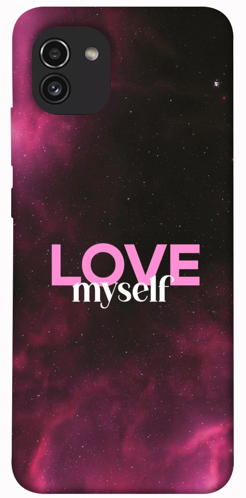 Чехол Love myself для Galaxy A03