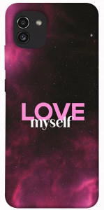 Чехол Love myself для Galaxy A03