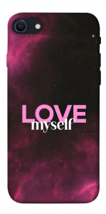 Чехол Love myself для iPhone SE (2022)