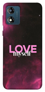 Чехол Love myself для Motorola Moto E13
