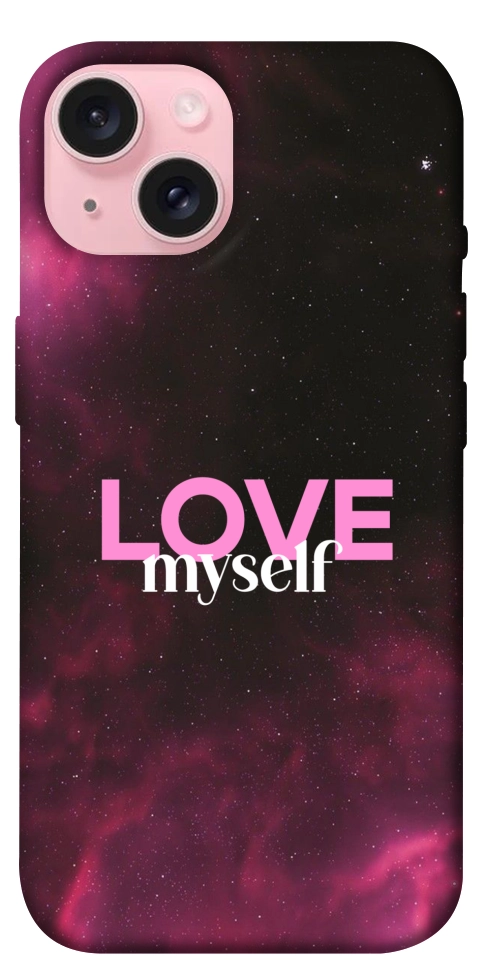 Чехол Love myself для iPhone 15