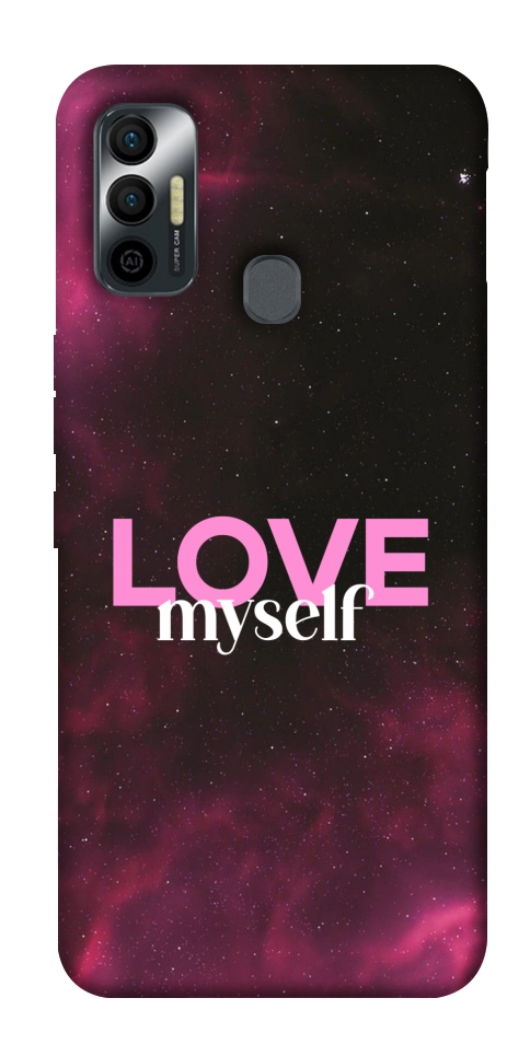 Чехол Love myself для TECNO Spark 7