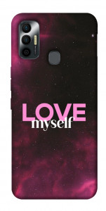 Чохол Love myself для TECNO Spark 7