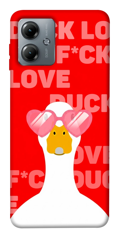 Чехол Lovely duck для Motorola Moto G14