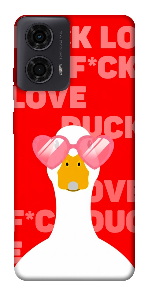 Чехол Lovely duck для Motorola Moto G04
