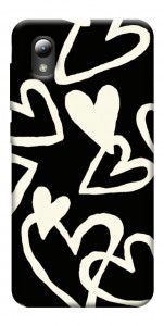 Чохол Black and white hearts для ZTE Blade A3 (2019)