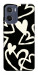 Чохол Black and white hearts для Motorola Moto E15
