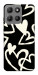 Чехол Black and white hearts для Motorola Moto G15 4G