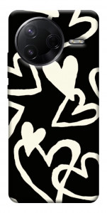 Чохол Black and white hearts для Xiaomi Poco F7 Pro