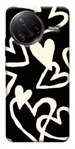 Чехол Black and white hearts для Xiaomi Poco F7 Ultra
