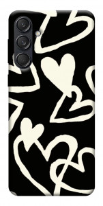 Чехол Black and white hearts для Galaxy M55