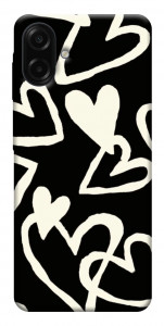 Чохол Black and white hearts для Galaxy A07