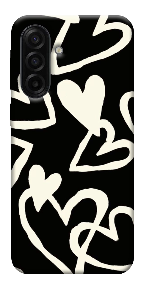 Чехол Black and white hearts для Galaxy A17 5G
