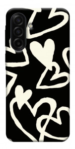 Чехол Black and white hearts для Samsung Galaxy A17 5G