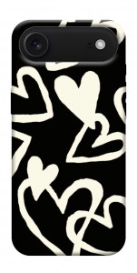 Чехол Black and white hearts для iPhone 17 Air