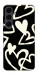 Чехол Black and white hearts для Galaxy S25 FE
