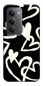 Чохол Black and white hearts для Xiaomi Redmi 15 (Europe version)