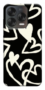 Чохол Black and white hearts для ZTE Nubia V70 Design