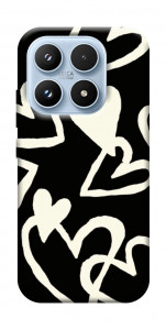 Чехол Black and white hearts для Xiaomi 17