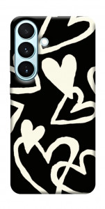 Чехол Black and white hearts для Galaxy S26