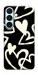 Чехол Black and white hearts для Galaxy S26